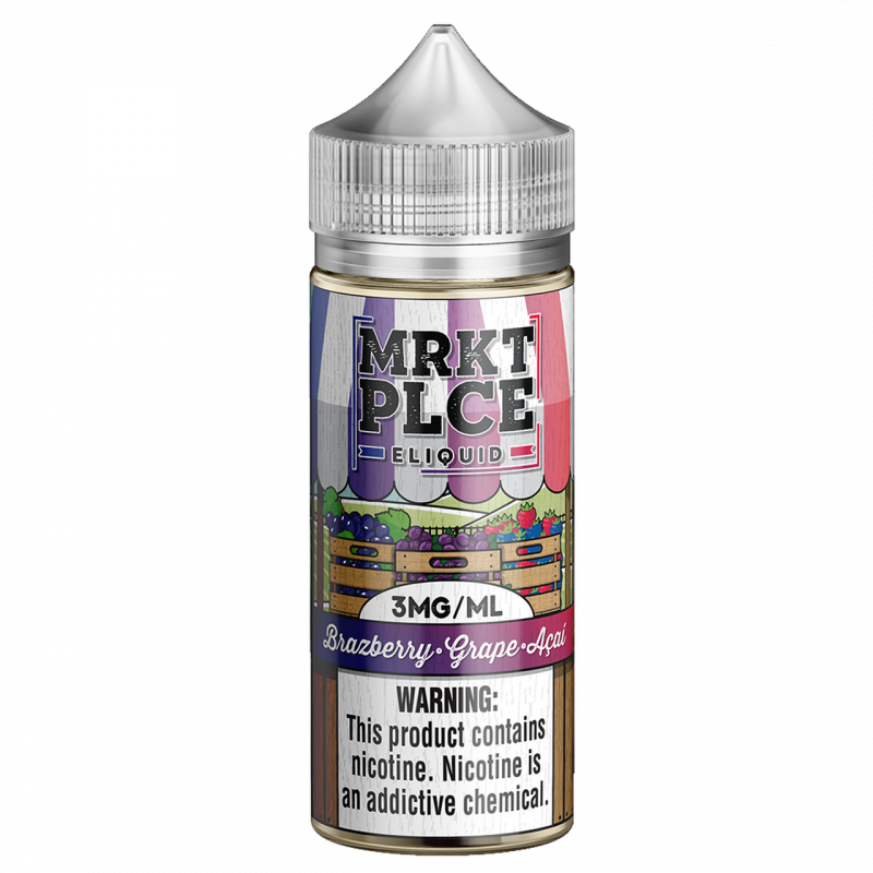 100ml Brazberry Grape Acai by Market Place E-Liquid  