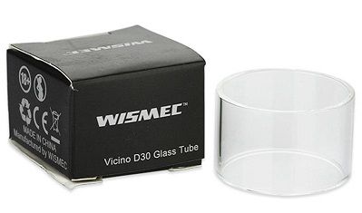 Replacement glass for Wismec Vicino D30 