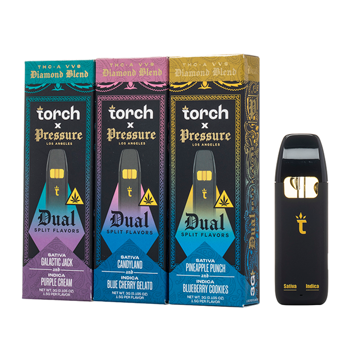 Torch X Pressure Dual Flavor 3g THC-A VVS Diamond Disposable
