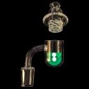 Round Bottom Cyclone Banger Kit - with Cyclone Carb Cap & 2 Glow in the Dark Terp Pearls