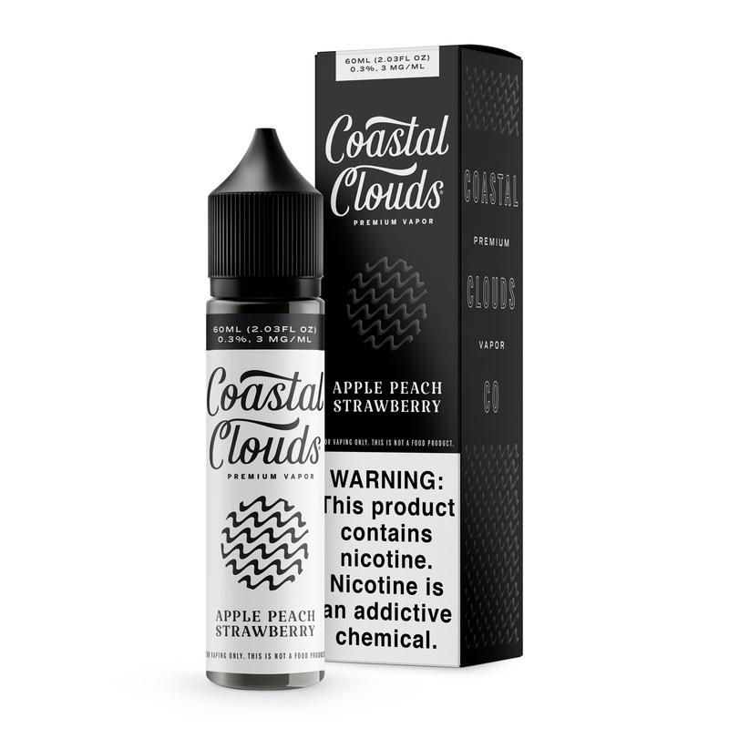 60ml Apple Peach Strawberry by Coastal Clouds 