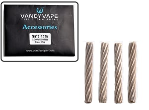 Vandy Vape Mato Guide Wick, 4 Pack of 3.0mm Stainless Steel Wire Wicks