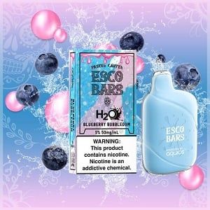 Esco Bars H20 Mega 15ml, 6000 Puff, 5% Water Based Nicotine, Rechargeable Pre-Filled Disposable 