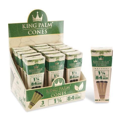 King Palm 1 1/4 Natural Cones- Pack of 3