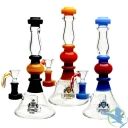 10” Glass Water Pipe Flat Base Slim Ball Design with Sprinkler