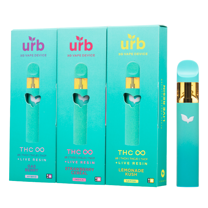 Urb The Highest Collection THC Infinity 3 Gram Vape Disposable 