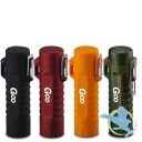 Goo Electronic USB Rechargeable ARC Waterproof Electric Lighter With Flashlight